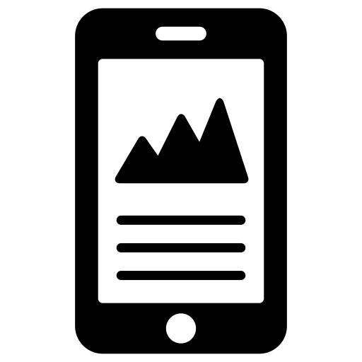 Mobile svg vector icon