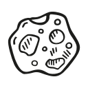 asteroid, astronomy, rock, scifi, space svg vector icon