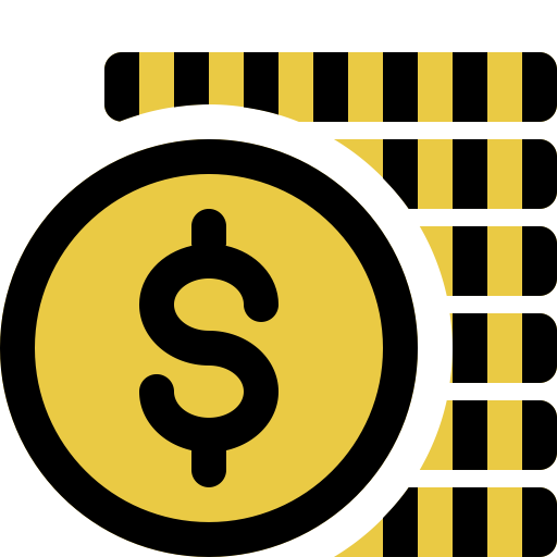 Over Dollars svg vector icon