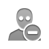 user,awake,delete icon