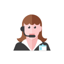 2, telemarketer, woman svg vector icon