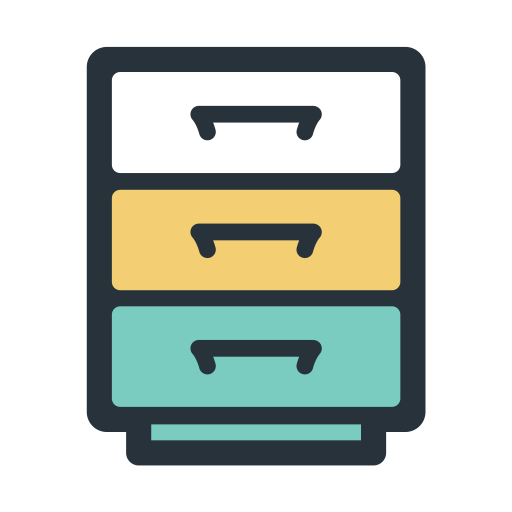 Color Block Drawer svg vector icon
