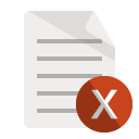 document,cross icon