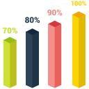 analystic, chart, line, report svg vector icon