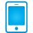 basic, blue, mobile icon