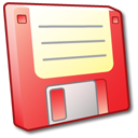 floppy,disk,red,disc,save icon