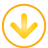 basic, down, navigation, yellow icon