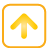 basic, button, navigation, up, yellow icon