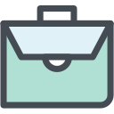 bag, briefcase, business bag, documents bag, general, office, portfolio svg vector icon