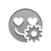 smiley,love,gear icon