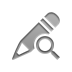 pencil,zoom icon