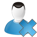 delete, remove, user icon