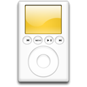 ipod,orange,mp3 player icon