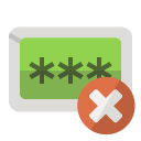 password,close icon