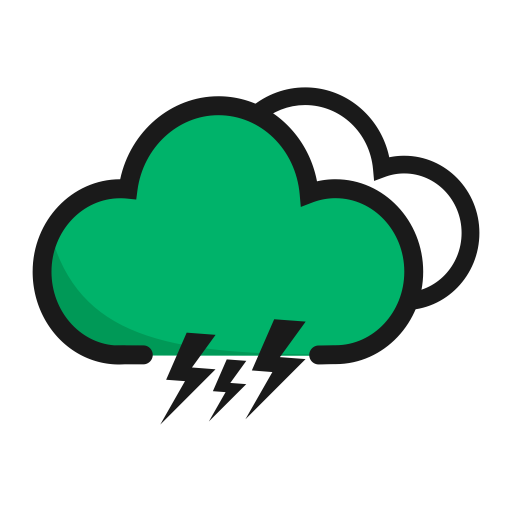 Thunder svg vector icon