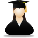 graduate,female icon