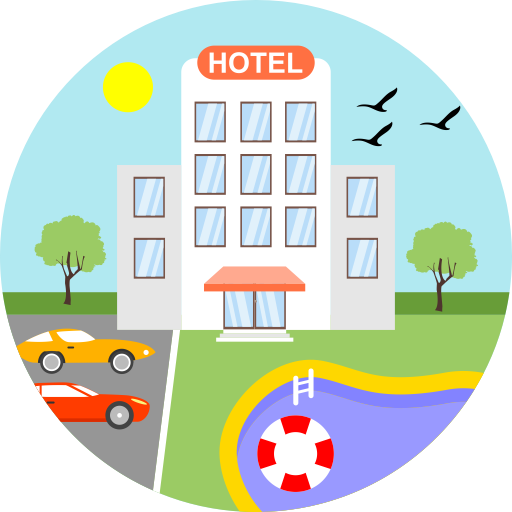 Hotel svg vector icon
