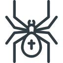 halloween, spider svg vector icon