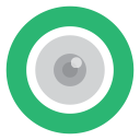 camera, cctv, eye, green svg vector icon