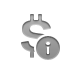 currency,sign,dollar,info icon