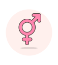 bisexual, sign svg vector icon