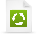 document, file, green, paper icon