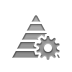 pyramid,gear icon