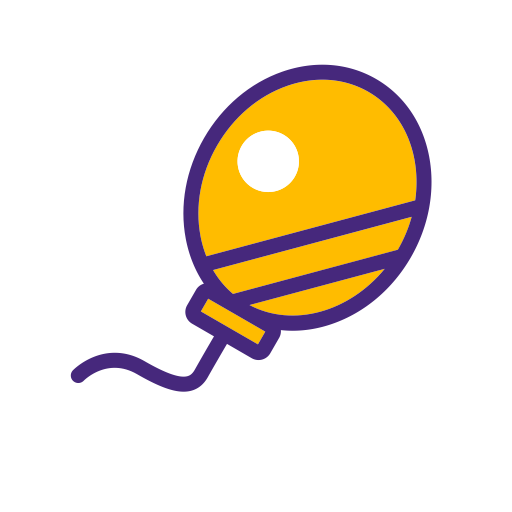 Balloon svg vector icon