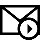mail, run svg vector icon