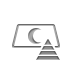silver,pyramid icon