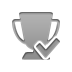 trophy,checkmark icon