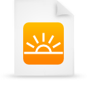 document, file, orange, paper icon