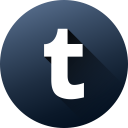 circle, high quality, long shadow, media, social, social media, tumblr svg vector icon