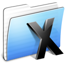 aqua,stripped,folder,system icon
