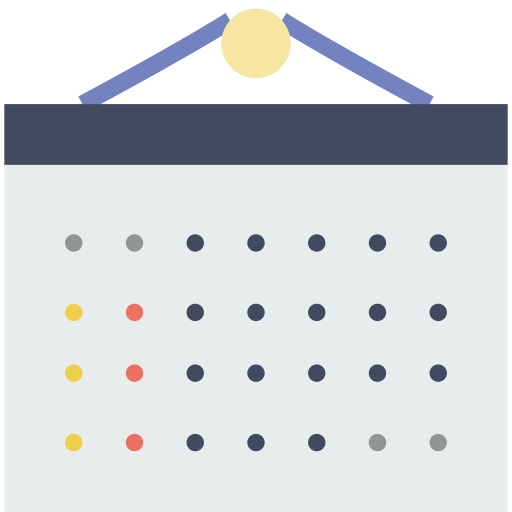 Calendar svg vector icon