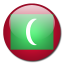 maldives,flag,country icon