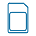 card, cellular, data, device, mobile, phone, service svg vector icon