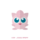 jigglypuff, kanto, normal, pokemon svg vector icon
