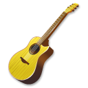 yellow,guitar,instrument icon