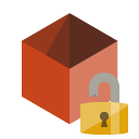 box,lock,open icon