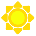 pointy, sun svg vector icon