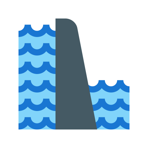 Dam svg vector icon