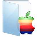apple,blue icon