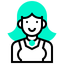 avatar, human, occupation, profession, singer, woman svg vector icon