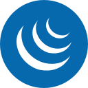 circle, jquery, programming, round svg vector icon