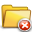 delete, folder icon