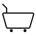 cart, dashboard, e-commerce, online store svg vector icon