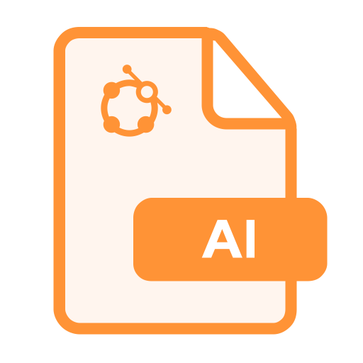Ai svg vector icon