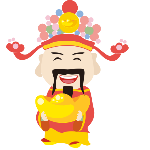 God Of Wealth svg vector icon