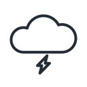 flash, lightning, stormy, thunder, weather svg vector icon